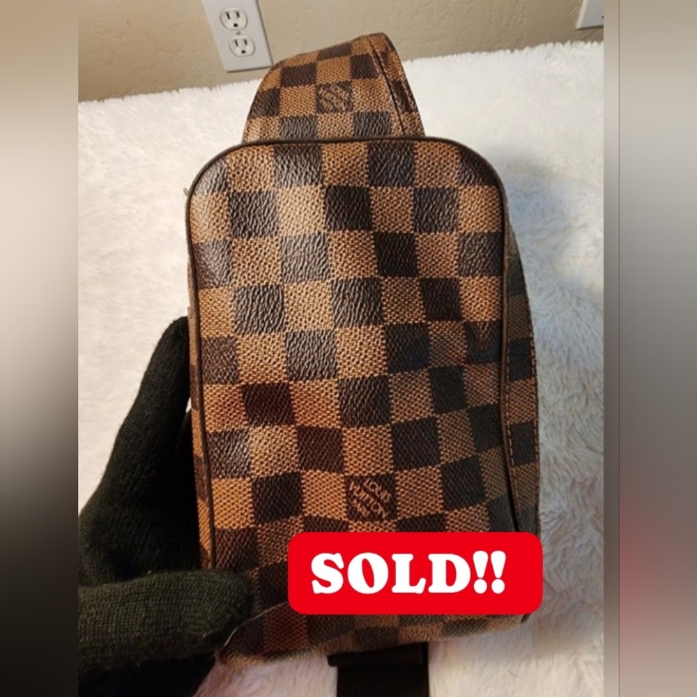 Authentic Louis Vuitton Damier Jeronimo Shoulder/ Waist Bag